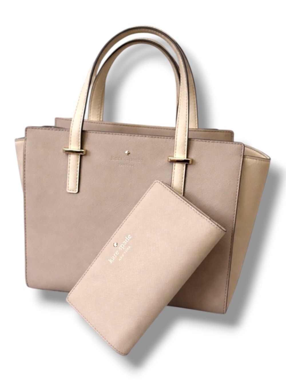 KATE SPADE CEDAR STREET Bifold Cedar Street Wallet in Crisp Linen NEW MSRP $100